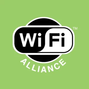 WiFi Alliance Logo square on green background